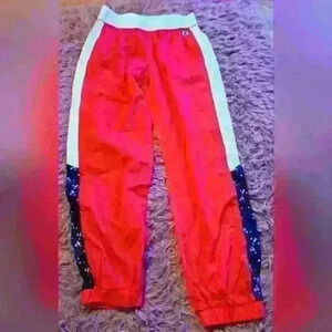 Vintage Y2K Juicy Couture Red White & Blue Track Swish Pants Joggers Size Small